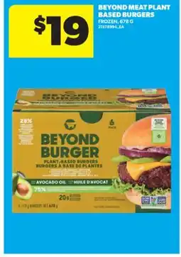 Real Canadian Superstore BEYOND MEAT PLANT BASED BURGERS, 678 G offer