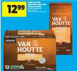 Real Canadian Superstore VAN HOUTTE GROUND OR K-CUP PODS COFFEE, 10/12'S, 340 G offer