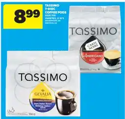 Real Canadian Superstore TASSIMO T-DISC COFFEE PODS, 8-16'S offer