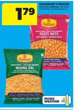 Real Canadian Superstore HALDIRAM'S SNACKS, 90/150 G offer