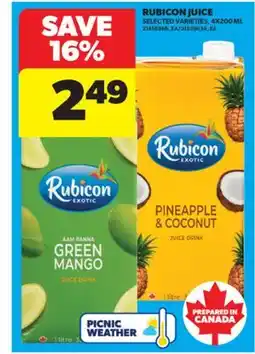Real Canadian Superstore RUBICON JUICE, 4X200 ML offer