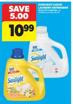 Real Canadian Superstore SUNLIGHT LIQUID LAUNDRY DETERGENT, 4 L offer
