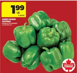 Real Canadian Superstore SWEET GREEN PEPPERS offer