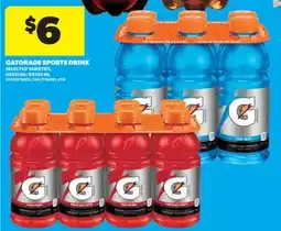 Real Canadian Superstore GATORADE SPORTS DRINK, 6X591 ML/8X355 ML offer