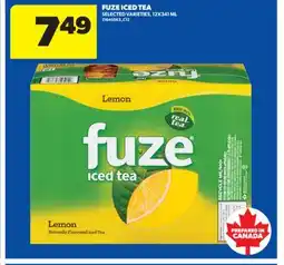 Real Canadian Superstore FUZE ICED TEA, 12X341 ML offer
