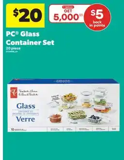 Real Canadian Superstore PC GLASS CONTAINER SET, 20 PIECE offer