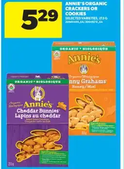 Real Canadian Superstore ANNIE'S ORGANIC CRACKERS OR COOKIES, 213 G offer
