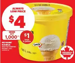 Real Canadian Superstore NO NAME ICE MILK, 1.65 L offer