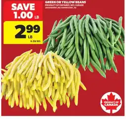 Real Canadian Superstore GREEN OR YELLOW BEANS offer