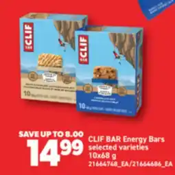 Real Canadian Superstore CLIF BAR ENERGY BARS, 10x68 G offer