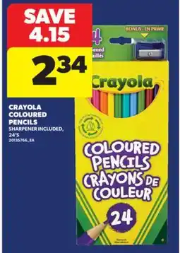Real Canadian Superstore CRAYOLA COLOURED PENCILS, 24' S offer