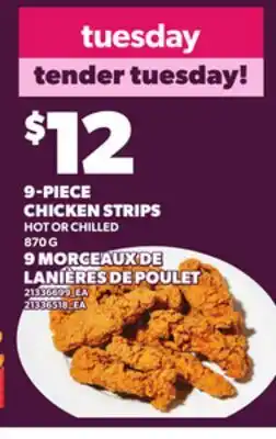 Independent Grocer 9-PIECE CHICKEN STRIPS, 870 G offer