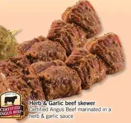 Fortinos HERB & GARLIC BEEF SKEWER offer