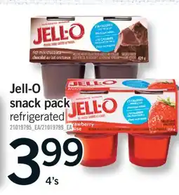 Fortinos JELL-O SNACK PACK, 4'S offer