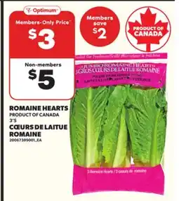 Independent Grocer ROMAINE HEARTS, 3's offer