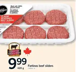 Fortinos FORTINOS BEEF SLIDERS, 420 g offer