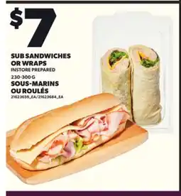 Independent Grocer SUB SANDWICHES OR WRAPS, 230-300 G offer
