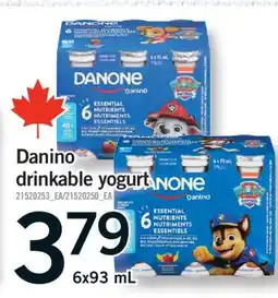 Fortinos DANINO DRINKABLE YOGURT, 6x93 mL offer