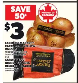 Independent Grocer FARMER'S MARKET CARROTS OR YELLOW ONIONS, 3 LB offer