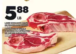 Independent Grocer LAMB SHOULDER CHOPS OR FROZEN GOAT CHOPS offer
