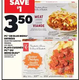 Independent Grocer PC OR BLUE MENU ENTRÉES, 212-365 G offer
