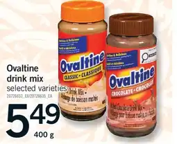 Fortinos OVALTINE DRINK MIX DRINK MIX, 400 G offer