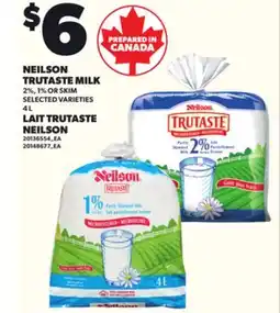 Independent Grocer NEILSON TRUTASTE MILK 2%, 1% OR SKIM, 4 L offer