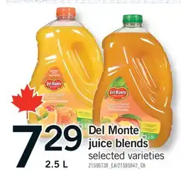 Fortinos DEL MONTE JUICE BLENDS, 2.5 L offer