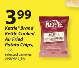 Fortinos KETTLE BRAND KETTLE COOKED AIR FRIED POTATO CHIPS, 156G offer