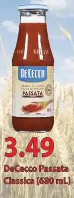 Fortinos DECECCO PASSATA CLASSICA, (680 mL) offer
