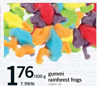 Fortinos GUMMI RAINFOREST FROGS offer