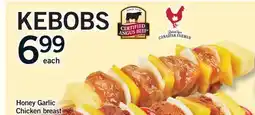 Fortinos HONEY GARLIC CHICKEN BREAST KEBOBS offer