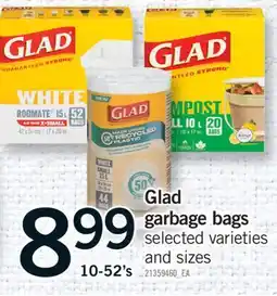 Fortinos GLAD GARBAGE BAGS offer