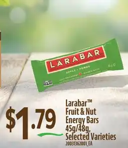 Fortinos LARABAR FRUIT & NUT ENERGY BARS, 45g/48g offer