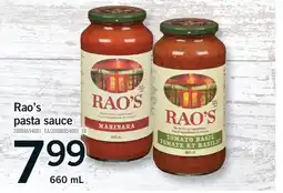Fortinos RAO'S PASTA SAUCE, 660 mL offer