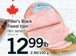 Fortinos PILLER'S BLACK FOREST HAM offer