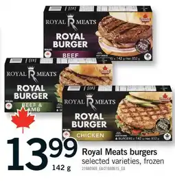 Fortinos ROYAL MEATS BURGERS, 142 g offer