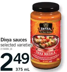 Fortinos DIVYA SAUCES, 375 mL offer