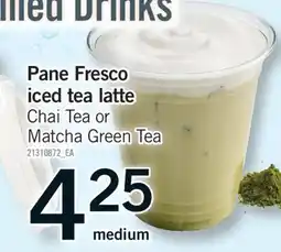 Fortinos PANE FRESCO ICED TEA LATTE, medium offer