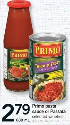 Fortinos PRIMO PASTA SAUCE OR PASSATA, 680 mL offer
