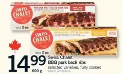 Fortinos SWISS CHALET BBQ PORK BACK RIBS, 600 g offer