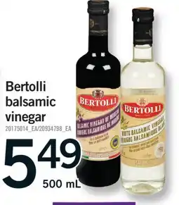 Fortinos BERTOLLI BALSAMIC VINEGAR, 500 mL offer