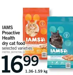 Fortinos IAMS PROACTIVE HEALTH DRY CAT FOOD, 1.36-1.59 kg offer