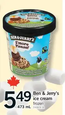 Fortinos BEN & JERRY'S ICE CREAM, 473 ML offer