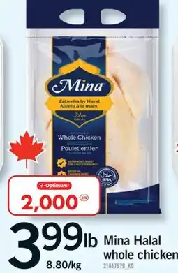 Fortinos MINA HALAL WHOLE CHICKEN offer