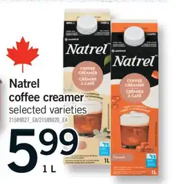 Fortinos NATREL COFFEE CREAMER, 1 L offer