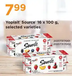 Fortinos YOPLAIT SOURCE 16 X 100 G offer