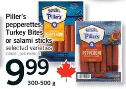 Fortinos PILLER'S PEPPERETTES, TURKEY BITES OR SALAMI STICKS, 300-500 G offer
