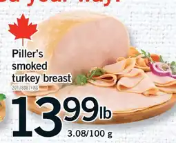 Fortinos PILLER'S SMOKED TURKEY BREAST offer