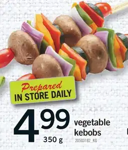 Fortinos VEGETABLE KEBOBS, 350 G offer